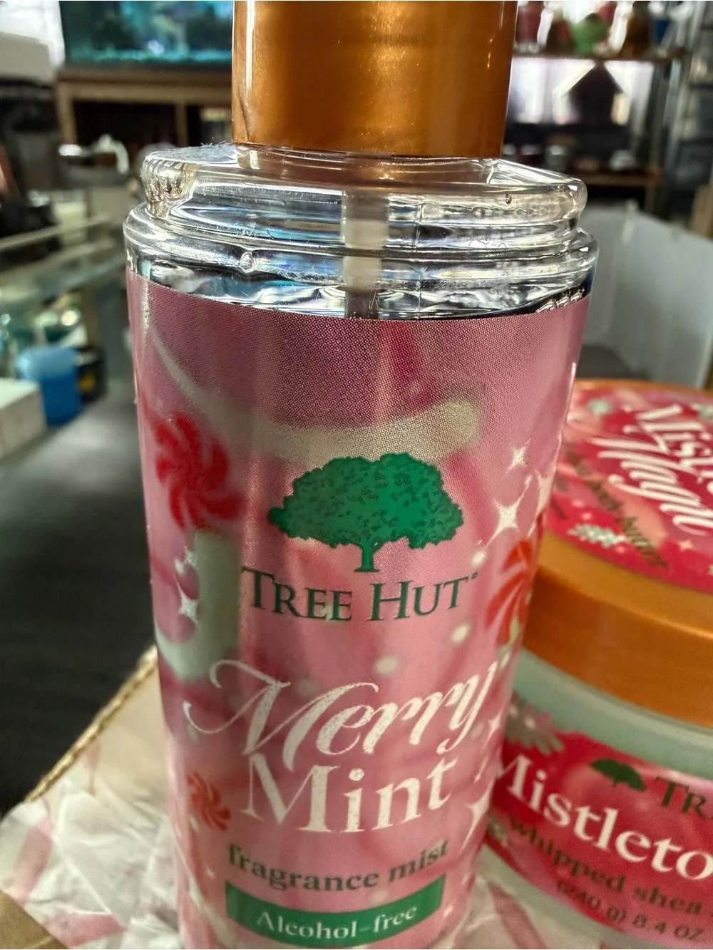Tree hut Mistletoe Magic Whipped Shea Body Butter  & spray- Pink